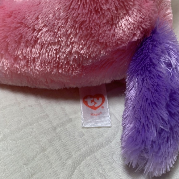 9” & 6” Ty Set of Unicorns Beanie Boo Plush - Picture 10 of 13
